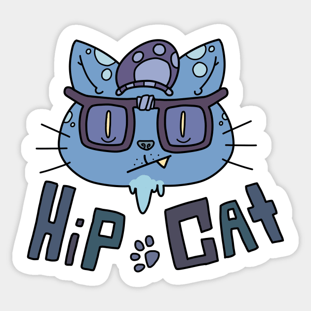 HIP CAT Sticker by Pencil Brain